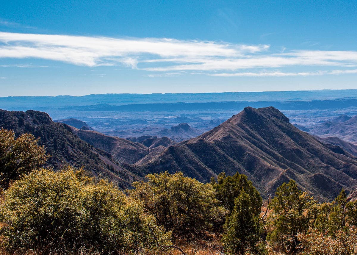 Mountains from the South Rim Trail in Big Bend National Park