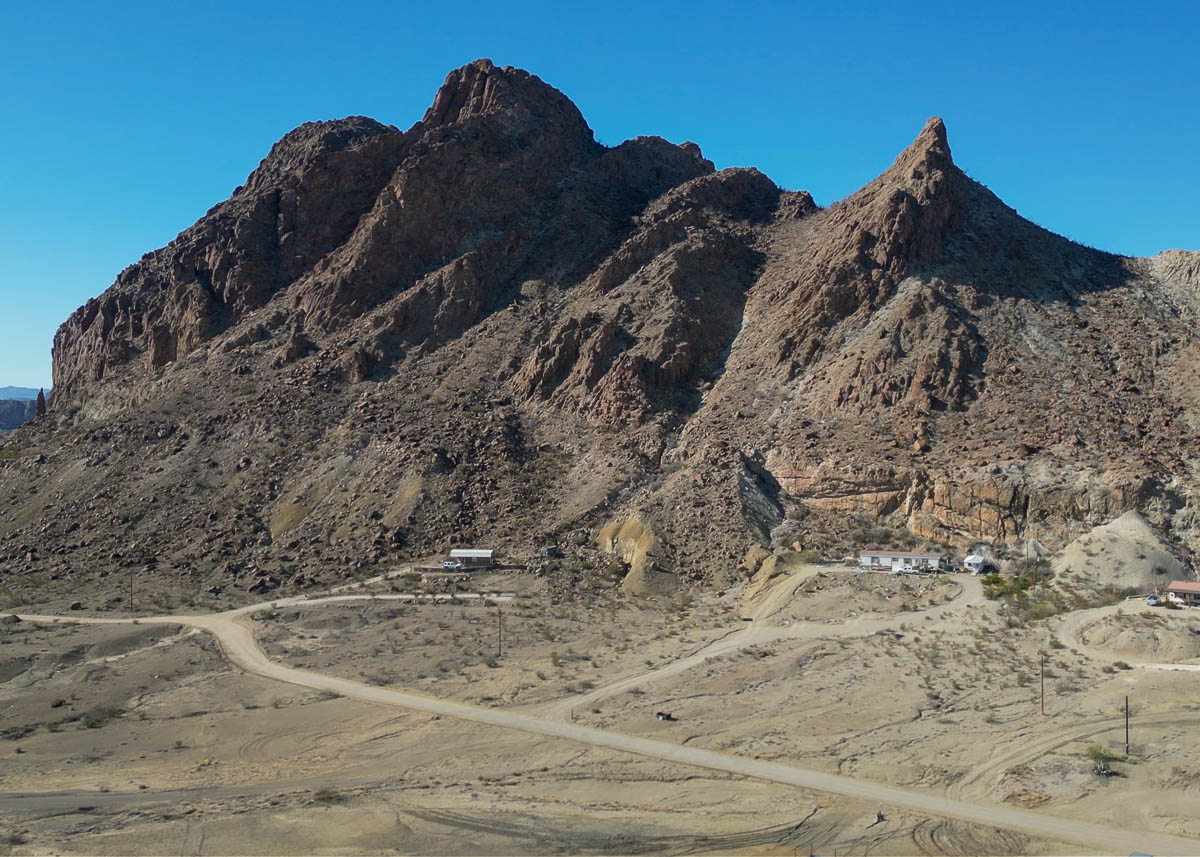 Rugged mountains outside of Terlingua, Texas