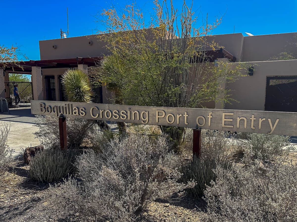 The building for the Boquillas Crossing Port of Entry in Big Bend National Park in Texas