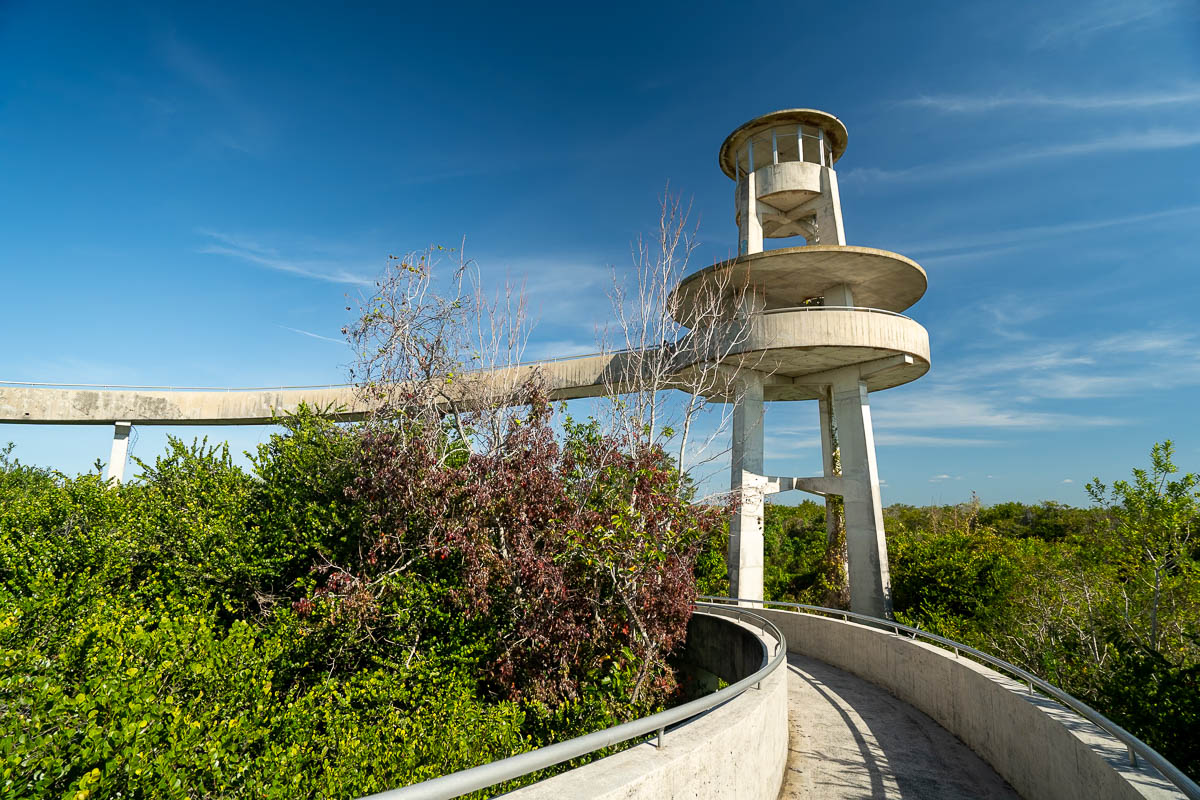 Shark Valley Observation Tower in Everglades National Park