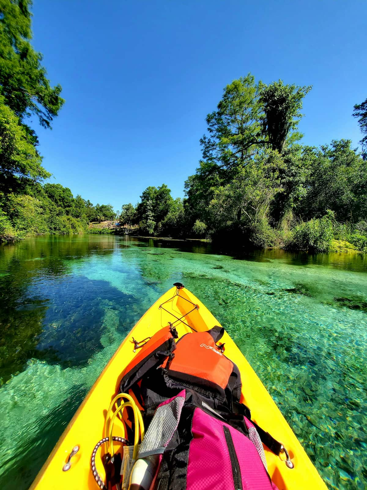 Paddleboard in Weeki Wachee Springs in Spring Hill, Florida