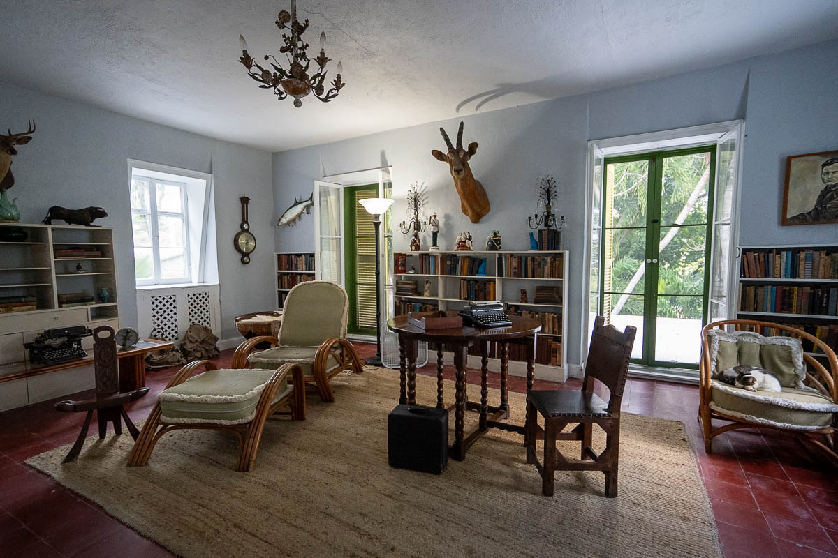 Ernest Hemingway Writing Studio at the Hemingway House in Key West, Florida