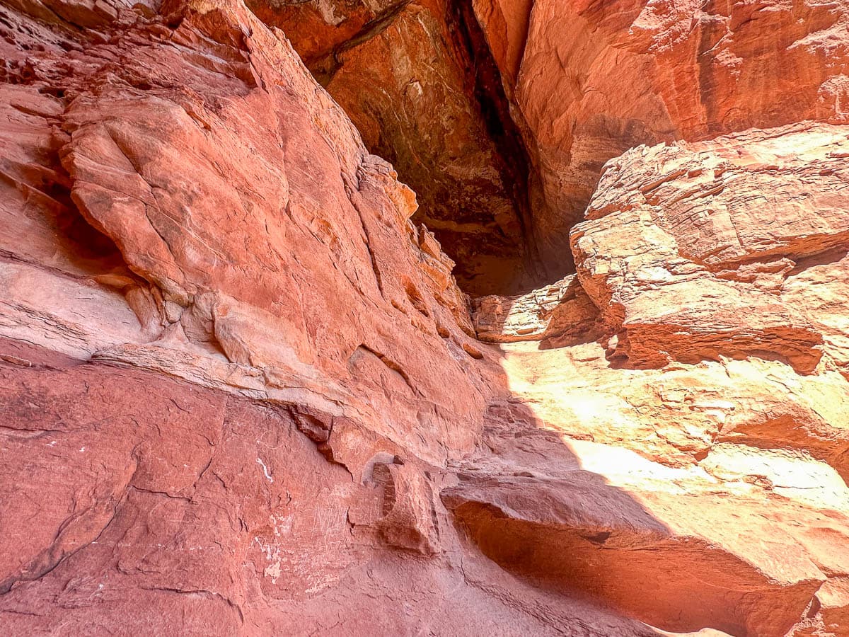 Top ledge of the Keyhole Cave in Sedona, Arizona