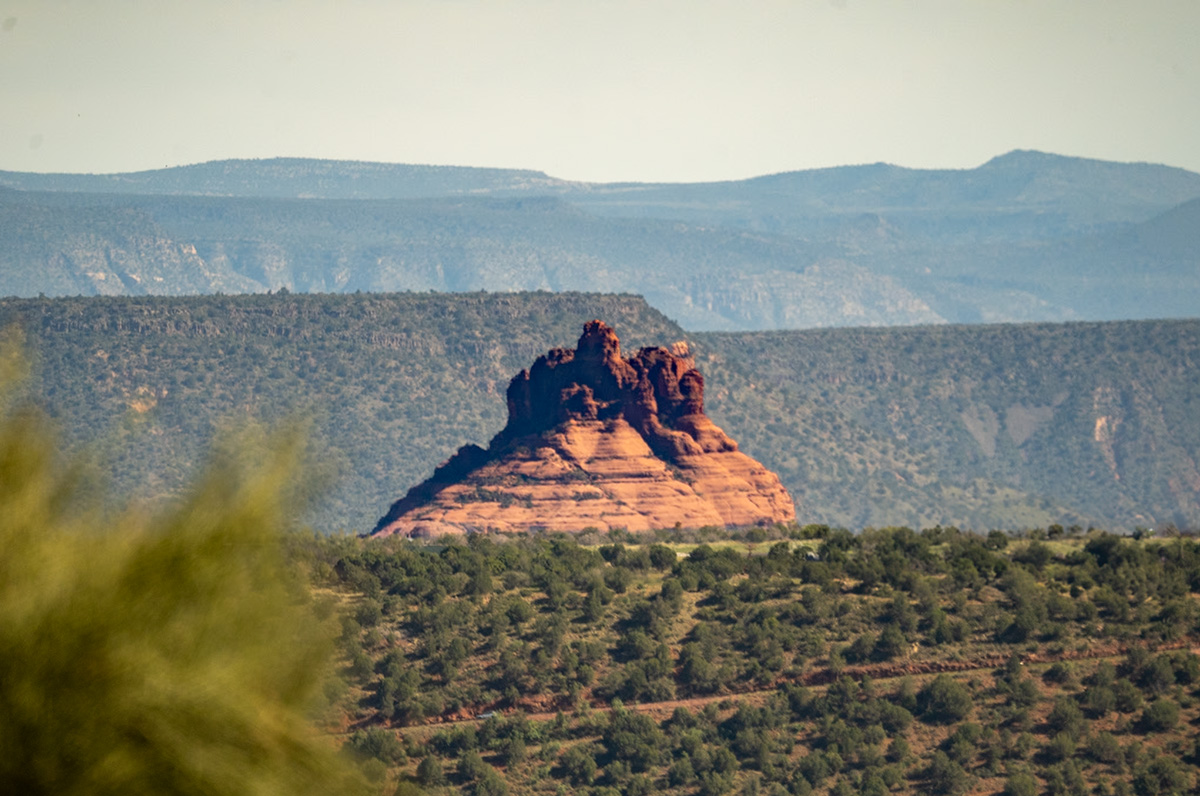 Bell Rock from the Keyhole Cave Trail in Sedona, Arizona