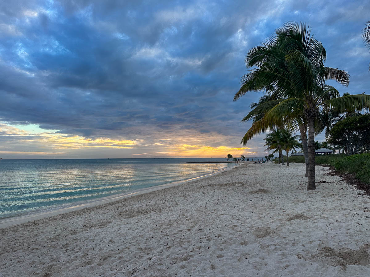 Sunset at Sombrero Beach in Marathon in the Florida Keys, Florida