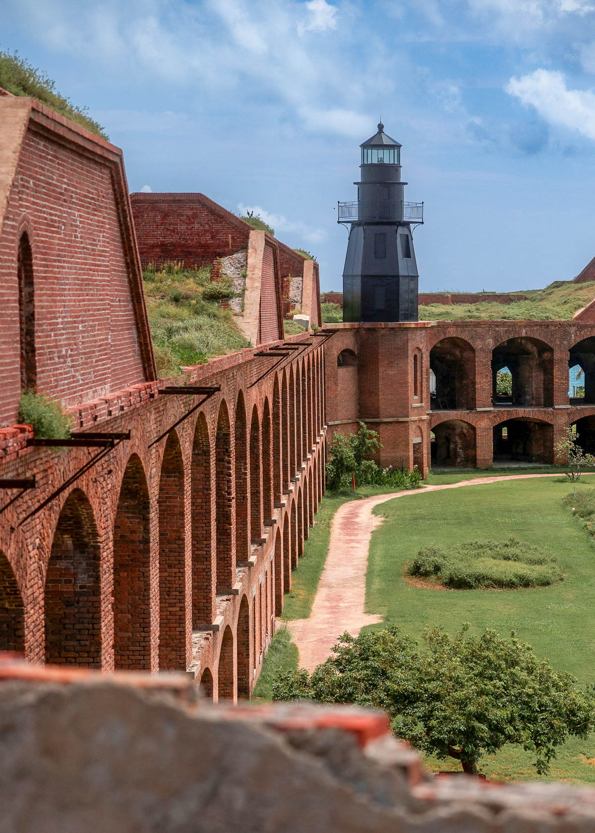 Fort Jefferson on Garden Key in Dry Tortugas National Park in the Florida Keys in Florida