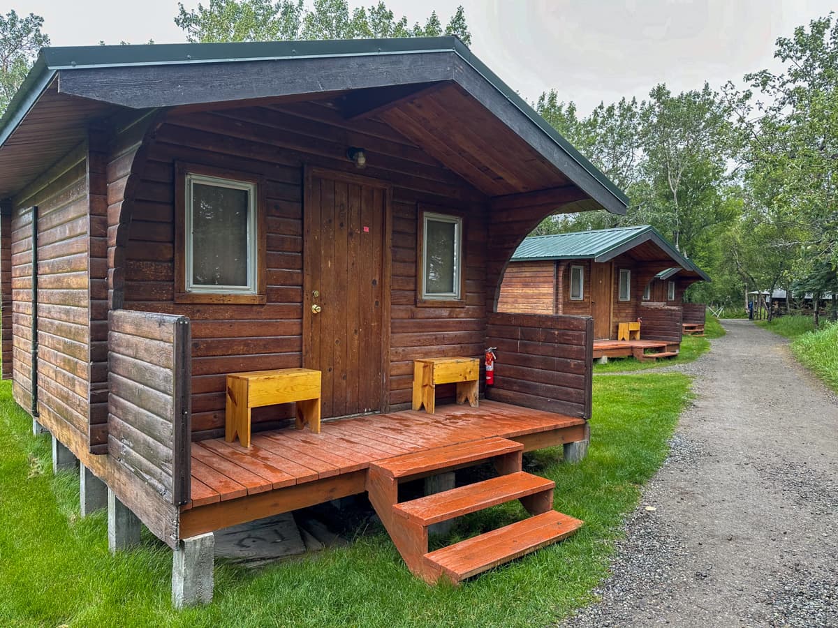 Cabins at Brooks Lodge in Katmai National Park, Alaska