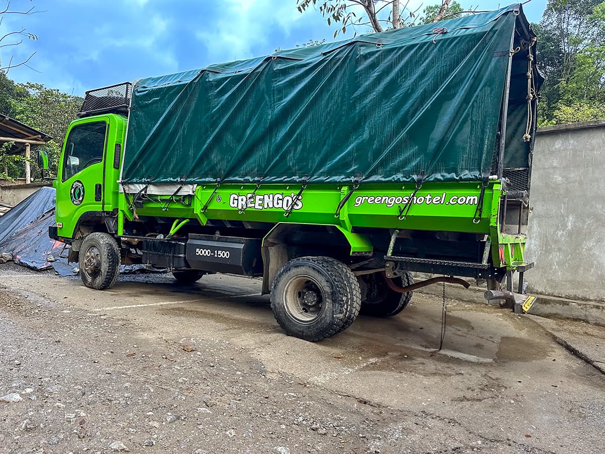 Camioneta for the Greengo's Hotel in Lanquin, Guatemala