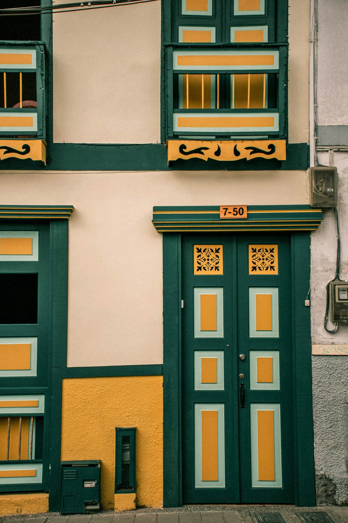 Colorful building in Filandia, Colombia