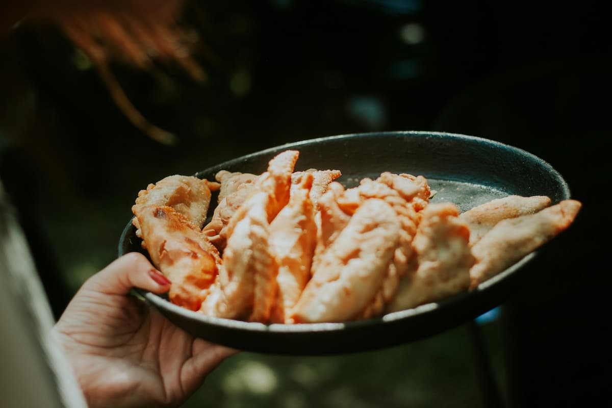 Plate of empanadas in Buenos Aires, Argentina
