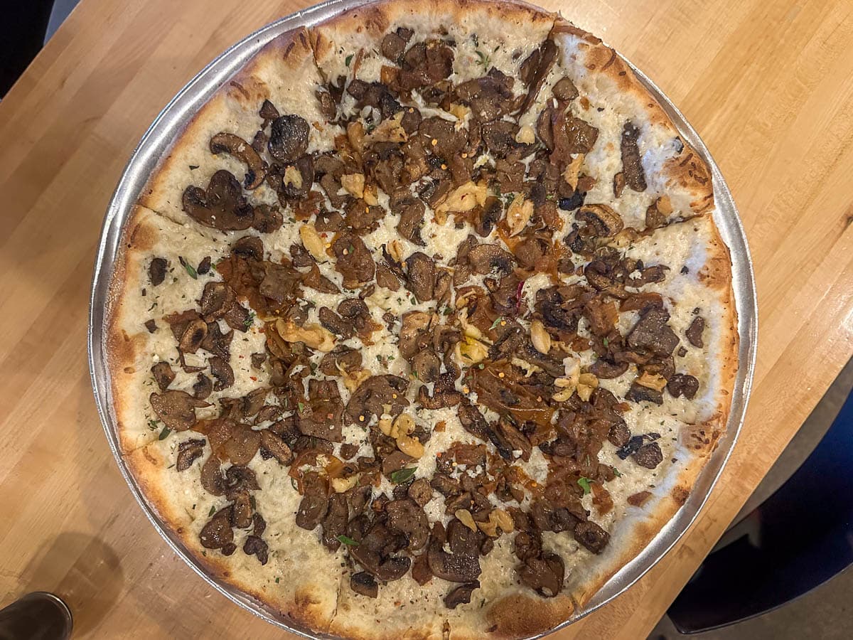 Pizza from Pizza and Pints in Fayetteville, West Virginia