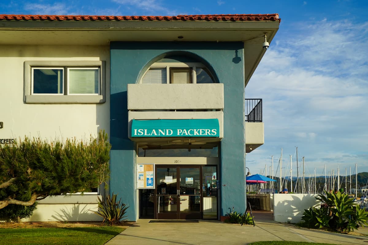 Island Packers office in Ventura Harbor, California
