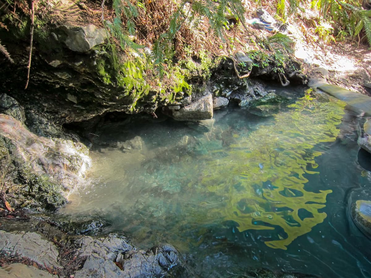 Pool at Sykes Hot Springs in the Ventana Wilderness in Big Sur, California