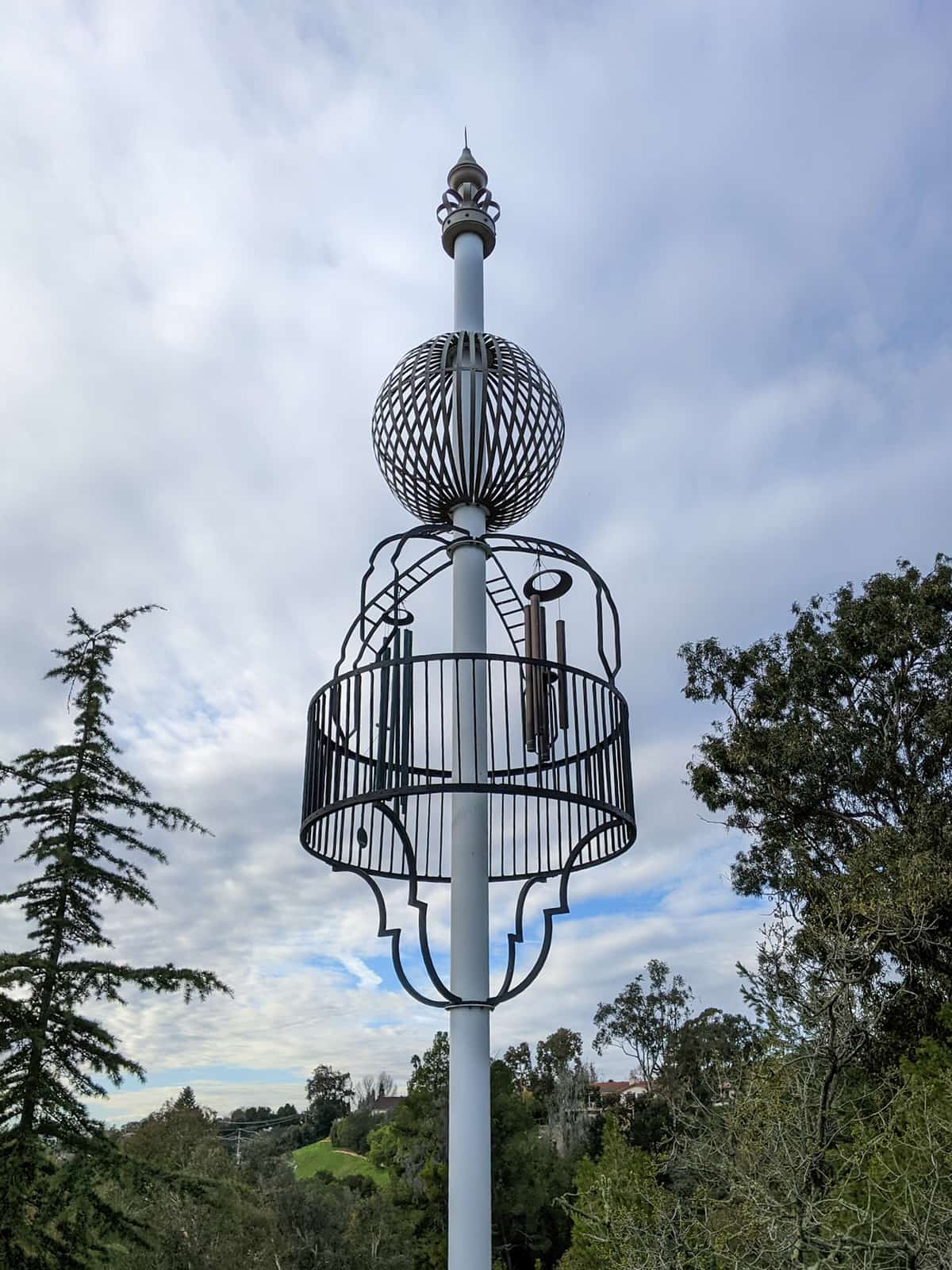 Wind harp located in Solvang, California